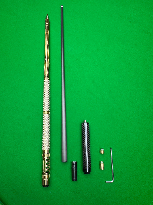 Carbon fiber metal pool cue