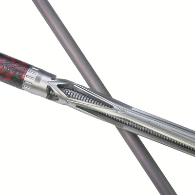 Aluminum Alloy Metal Pool Cue Carbon Fiber Pool Cue Metallic Gray
