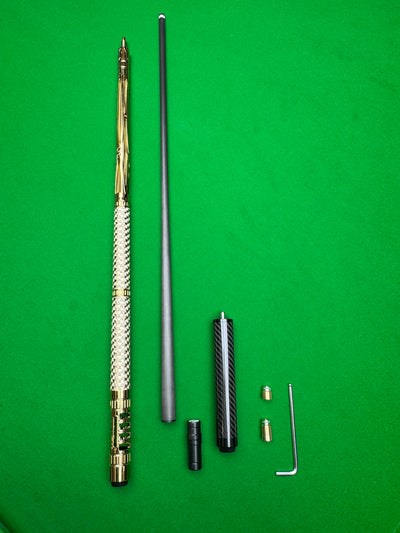 Carbon fiber metal pool cue